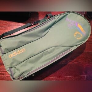 Rare Vintage Adidas Olive Tennis Bag